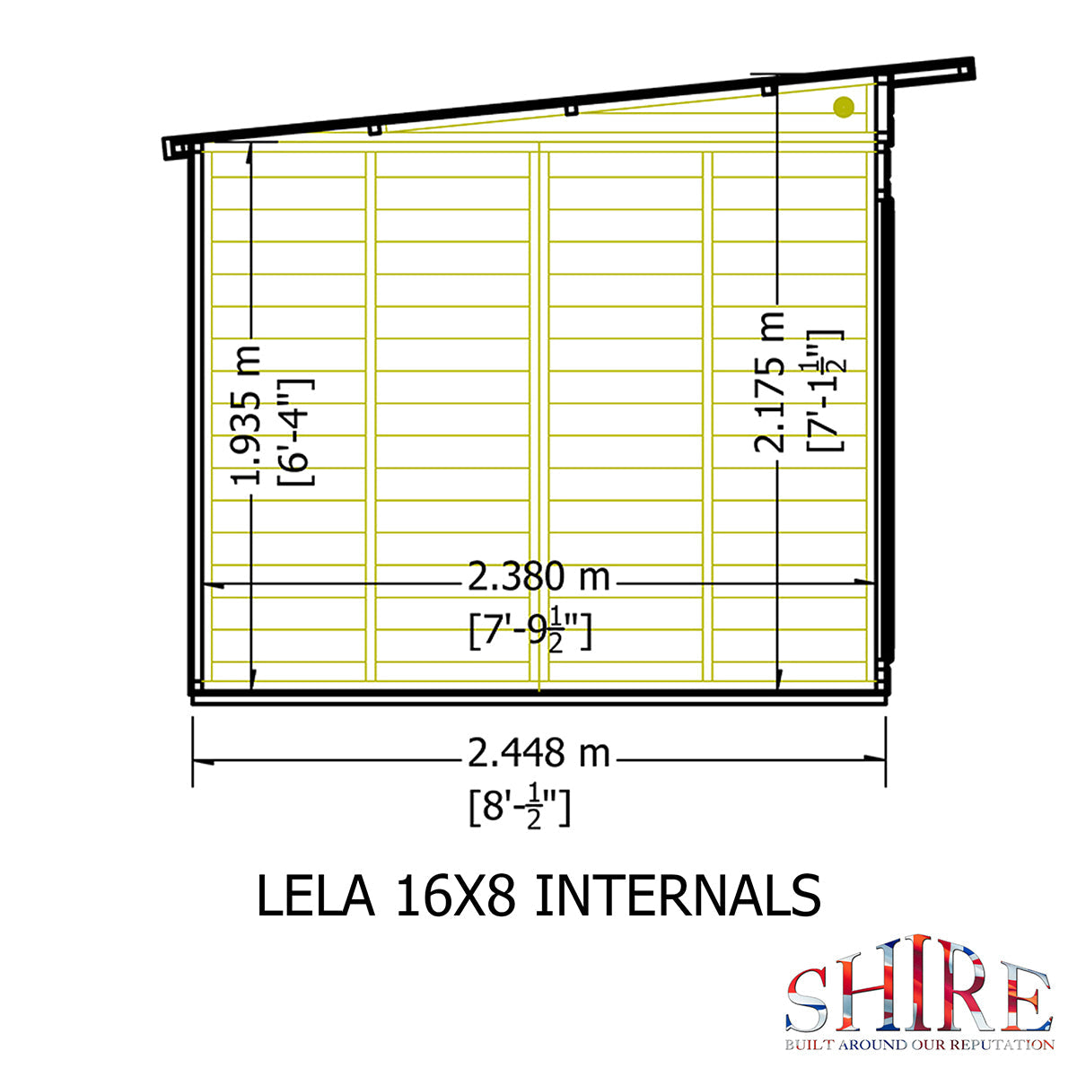 Shire Lela 16ft x 8ft Summerhouse - Image 10