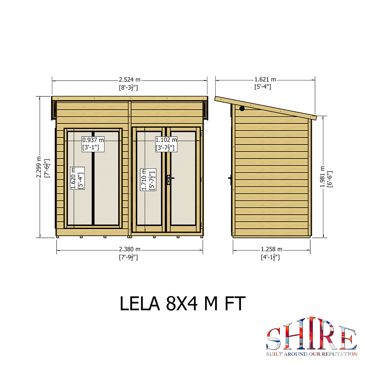 Shire Lela 8ft x 4ft Summerhouse - Image 8