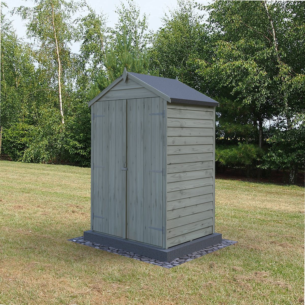 Shire Garden Value Overlap 4ft x 3ft Pressure Treated Shed - Image 7