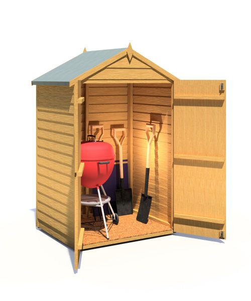 Shire Overlap 4ft x 3ft Shed with Double Doors - Windowless