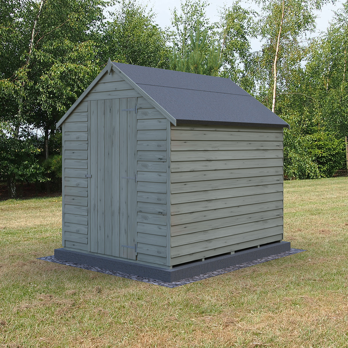 Shire Garden Value Overlap 7ft x 5ft Pressure Treated Shed - Image 3