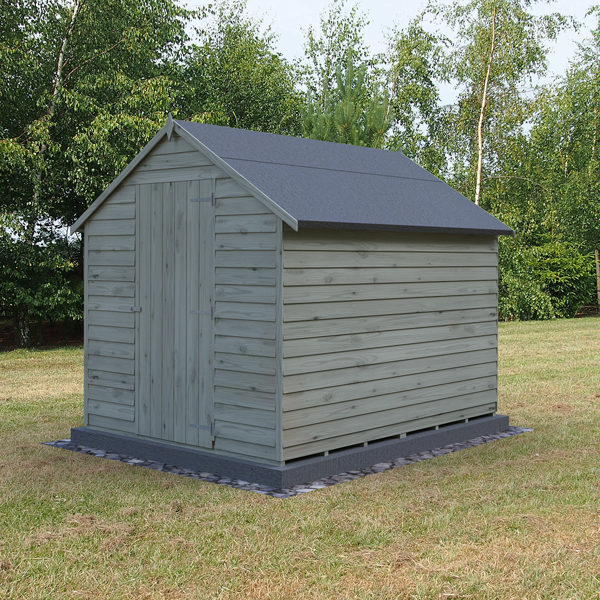 Shire Garden Value Overlap 8ft x 6ft Pressure Treated Shed with window - Image 4