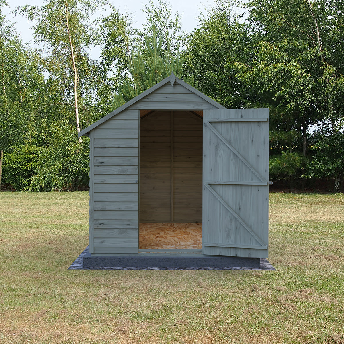 Shire Garden Value Overlap 8ft x 6ft Pressure Treated Shed with window - Image 5
