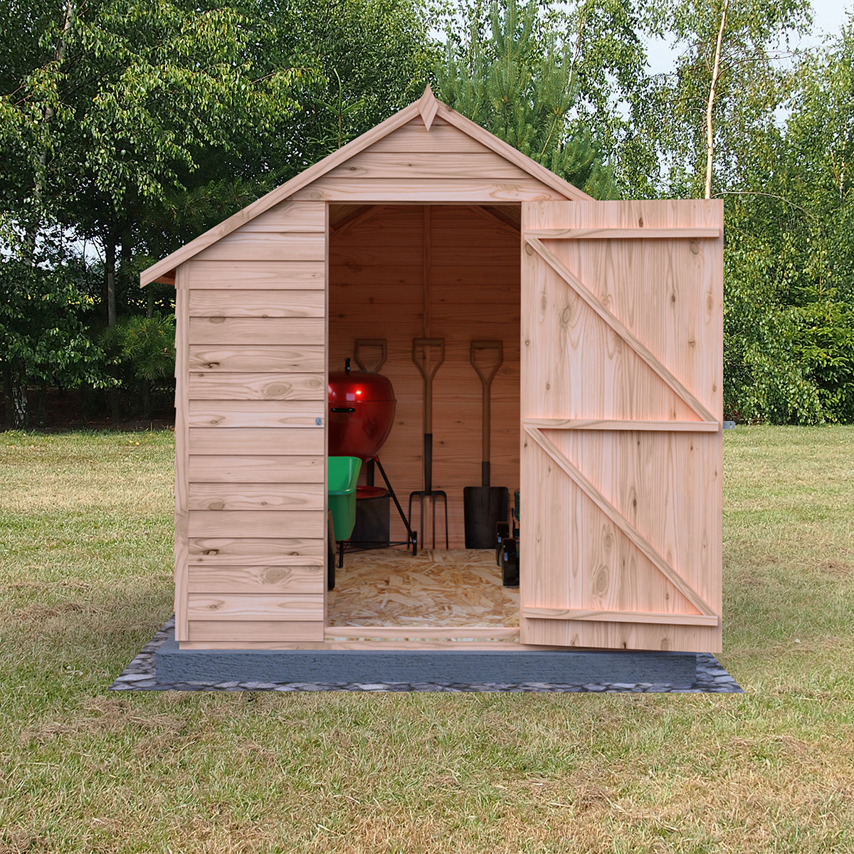 Shire Garden Value Overlap 8ft x 6ft Shed with Window - Image 3