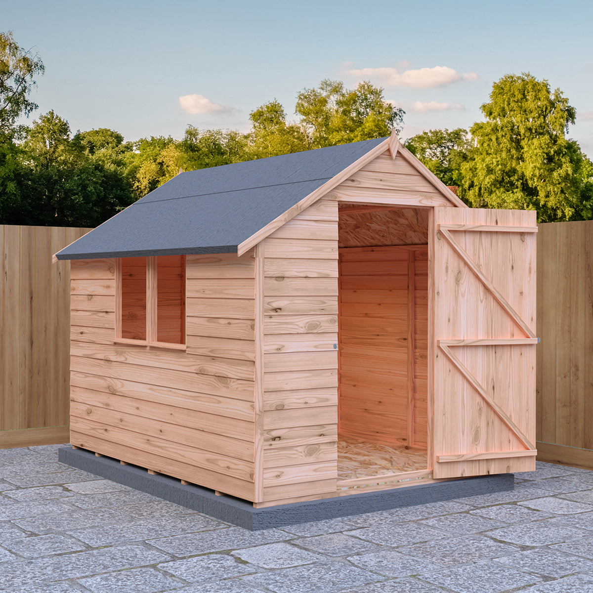 Shire Garden Value Overlap 8ft x 6ft Shed with Window - Image 5