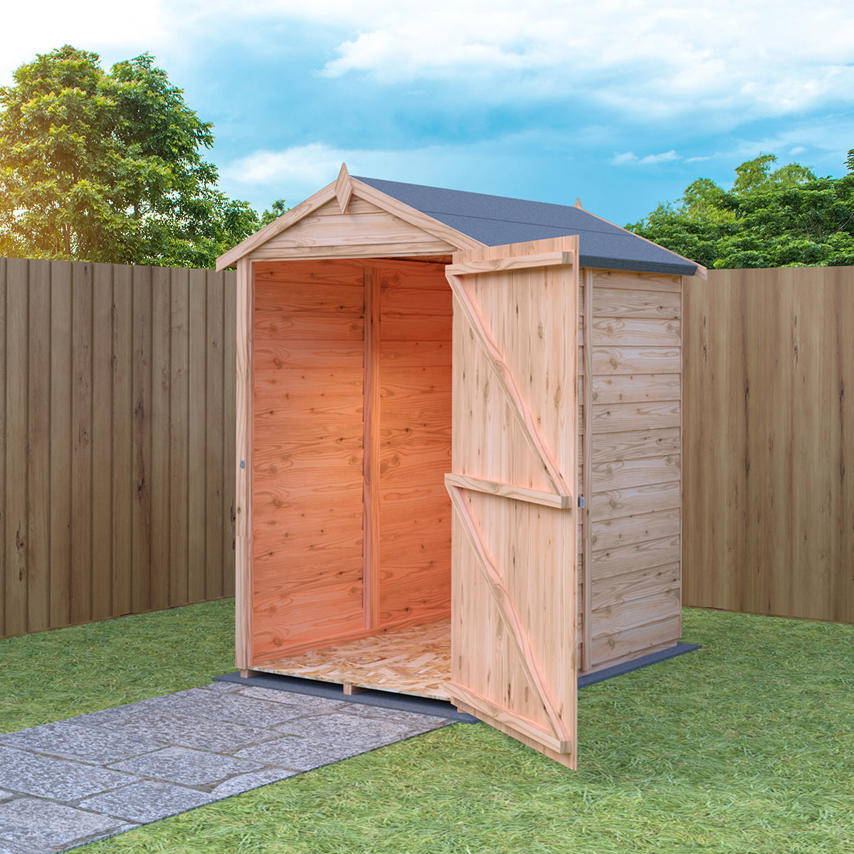 Shire Garden Value Overlap 3ft x 5ft Shed - Image 3