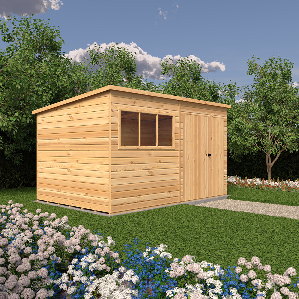 Shire Ranger 12ft x 8ft Pent Shiplap Shed - Image 6