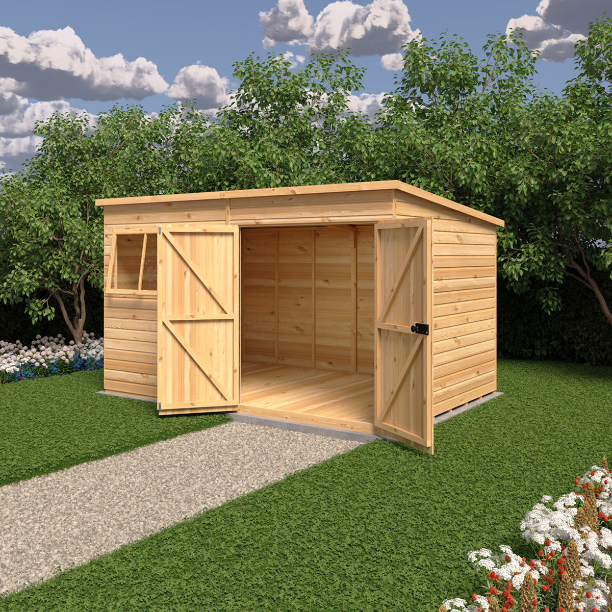 Shire Ranger 12ft x 8ft Pent Shiplap Shed - Image 2