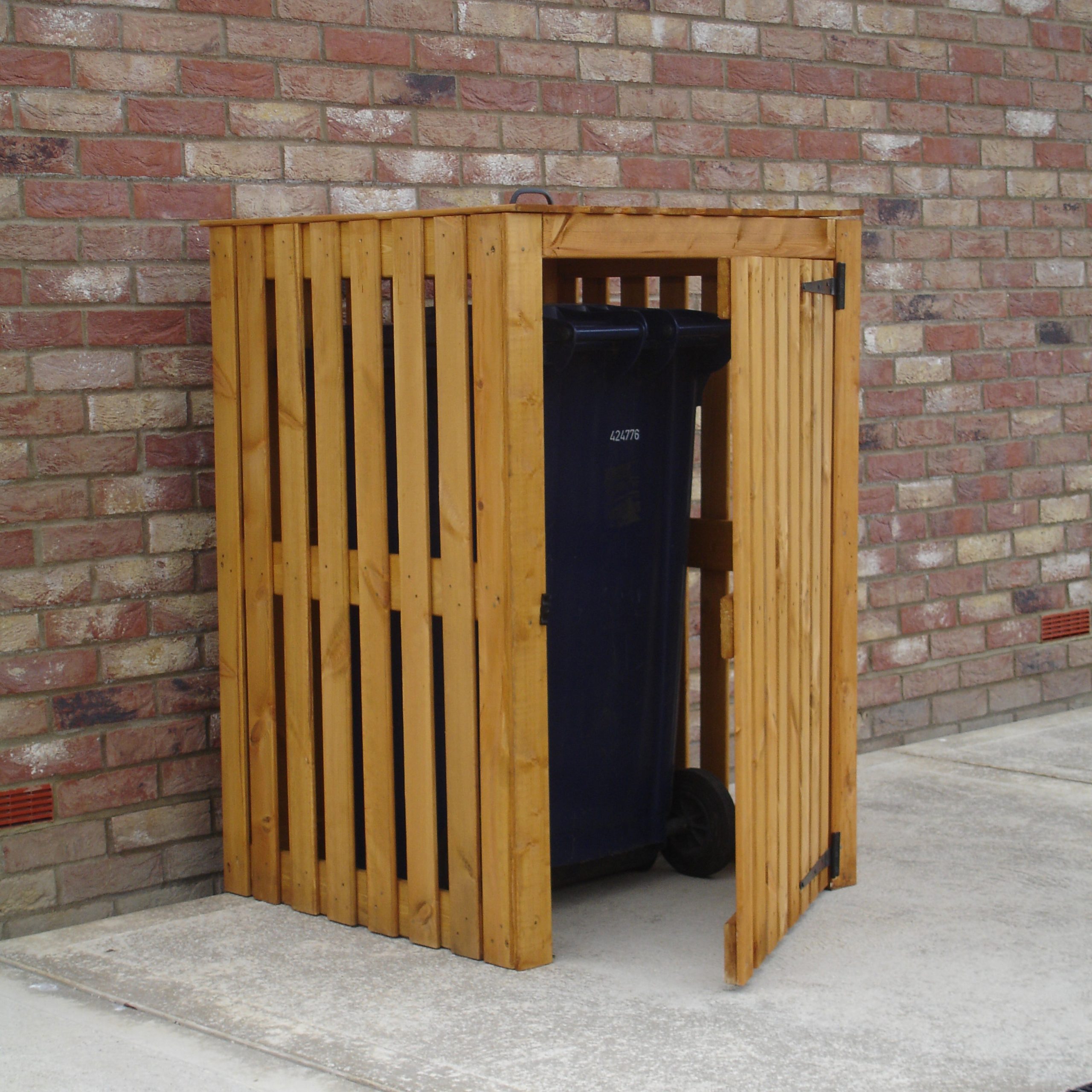 Shire Single 3ft x 3ft Wheelie Bin Store - Image 4