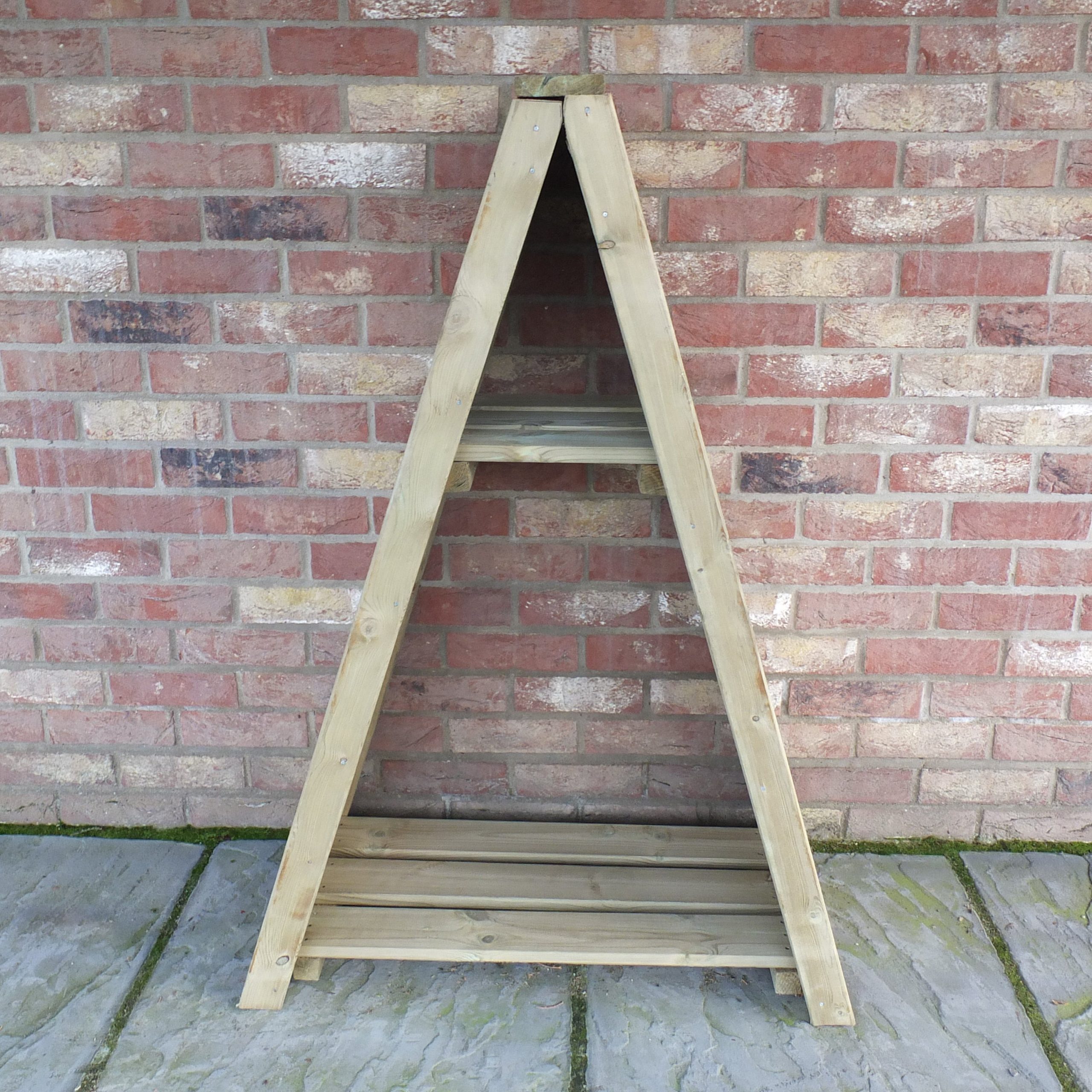 Shire Tongue & Groove 3ft x 2ft Small Triangular Log Store - Pressure Treated - Image 2