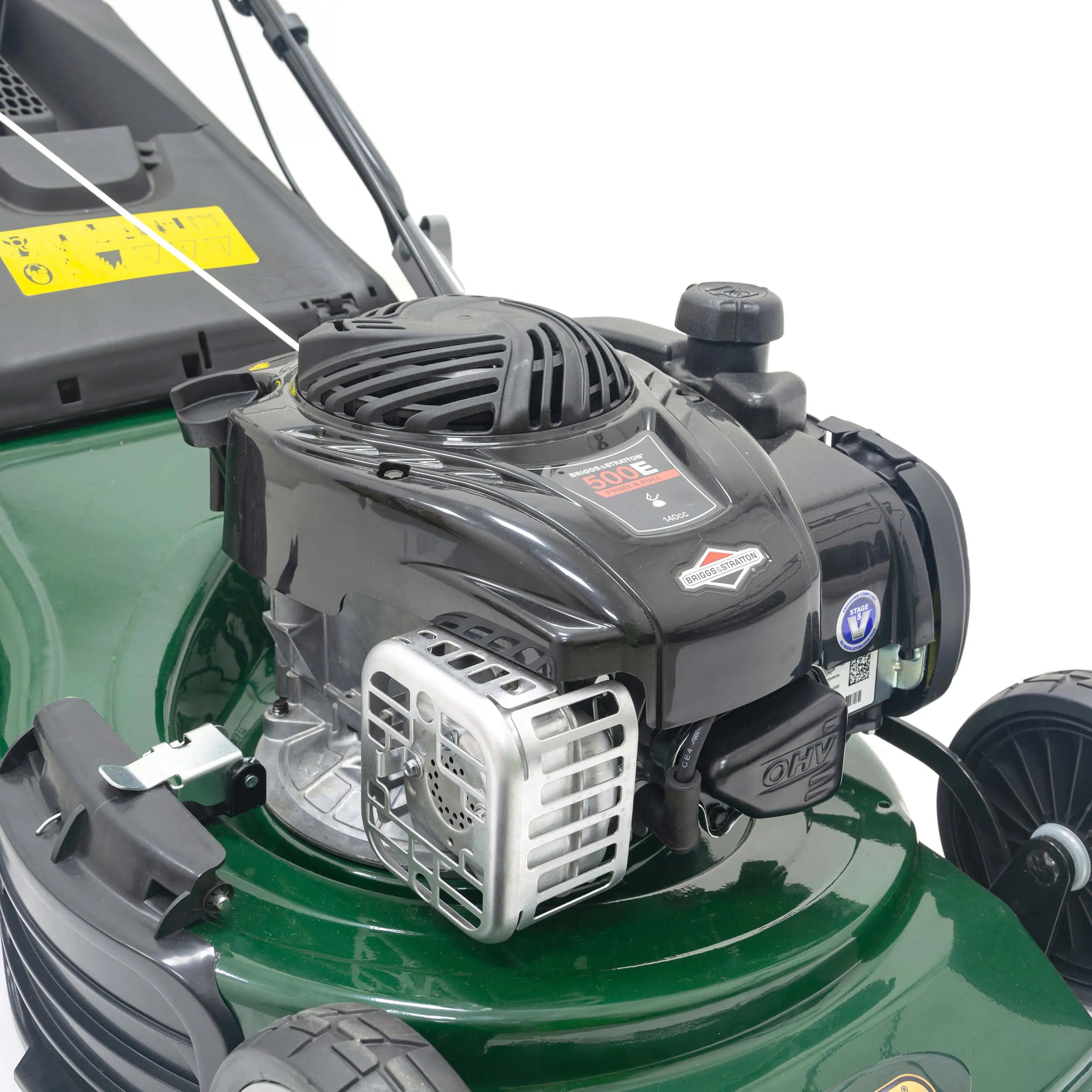 Webb Supreme 46cm (18") Self Propelled High Wheel Petrol Rotary Lawnmower (Briggs & Stratton Engine) - Image 6