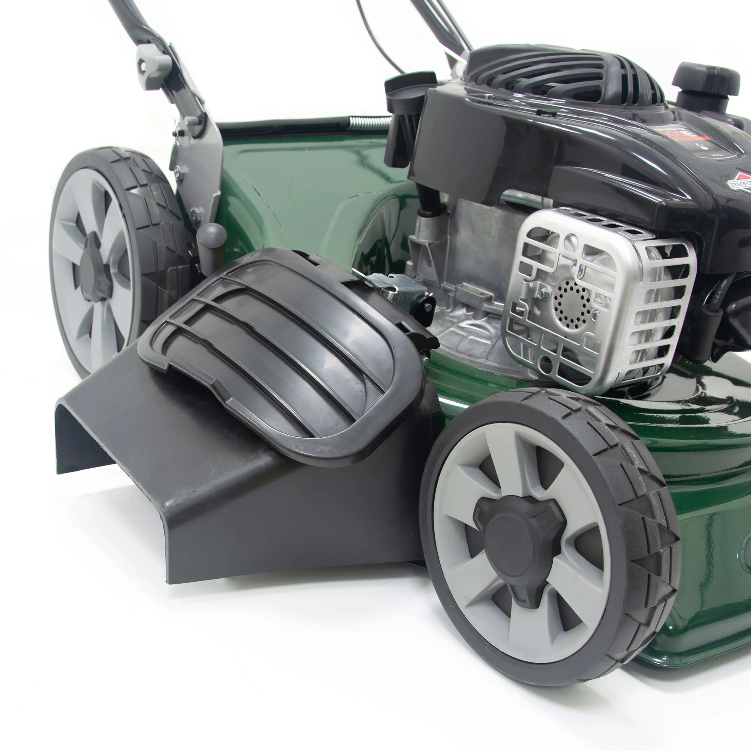 Webb Supreme 46cm (18") Self Propelled High Wheel Petrol Rotary Lawnmower (Briggs & Stratton Engine) - Image 4