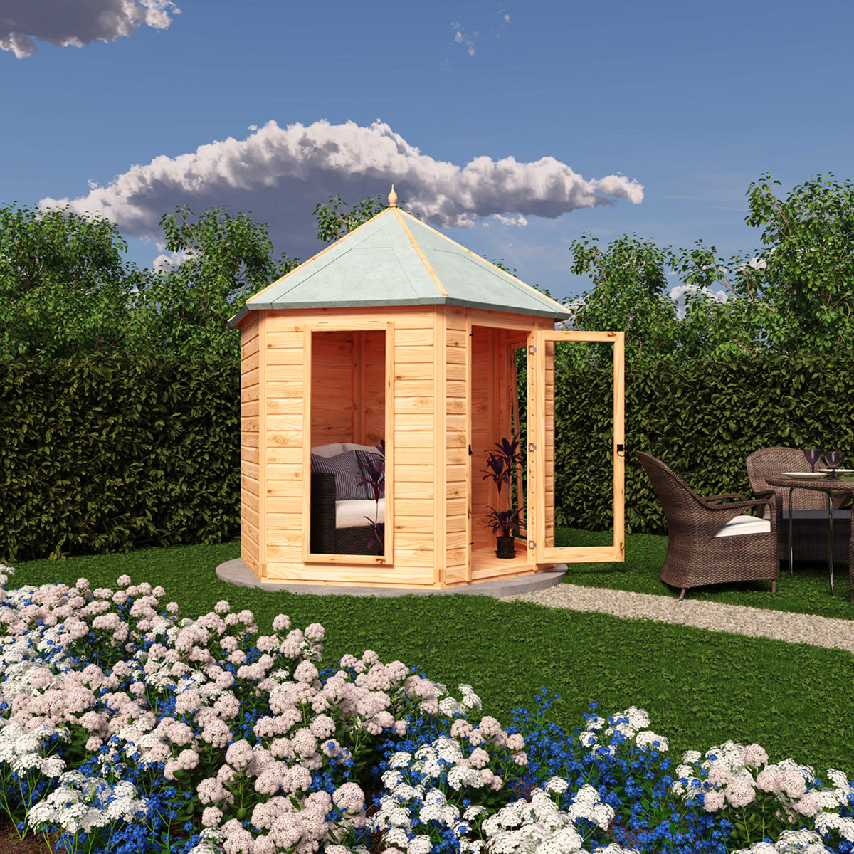 Shire Welburn 8ft x 7ft Summerhouse - Image 2