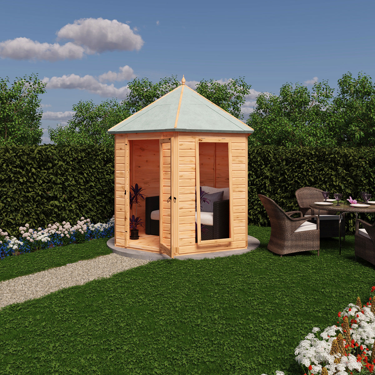 Shire Welburn 8ft x 7ft Summerhouse - Image 3