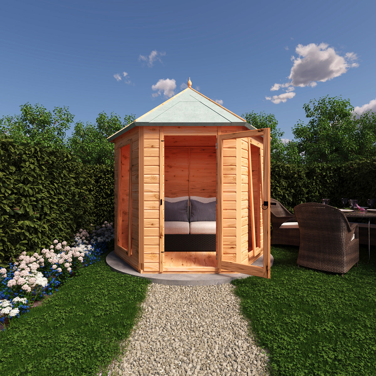 Shire Welburn 8ft x 7ft Summerhouse - Image 7