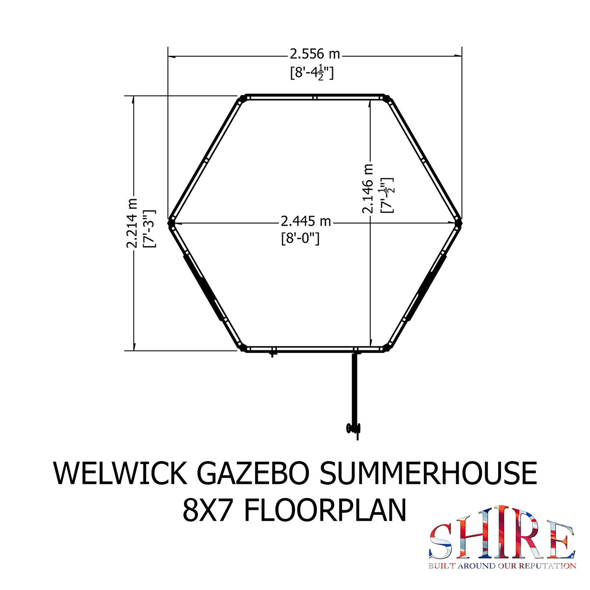 Shire Welwick 8ft x 7ft Summerhouse - Image 10
