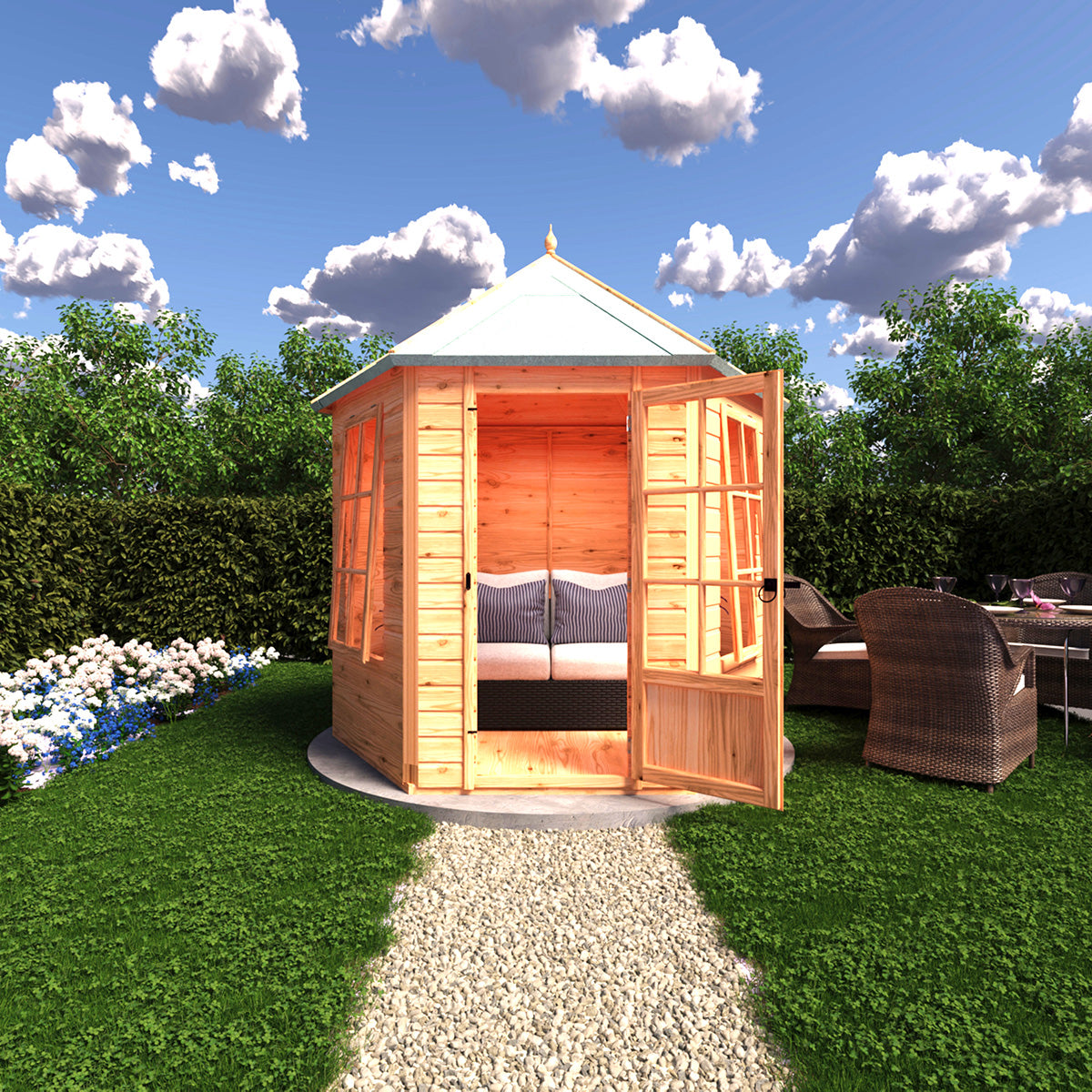 Shire Welwick 8ft x 7ft Summerhouse - Image 5