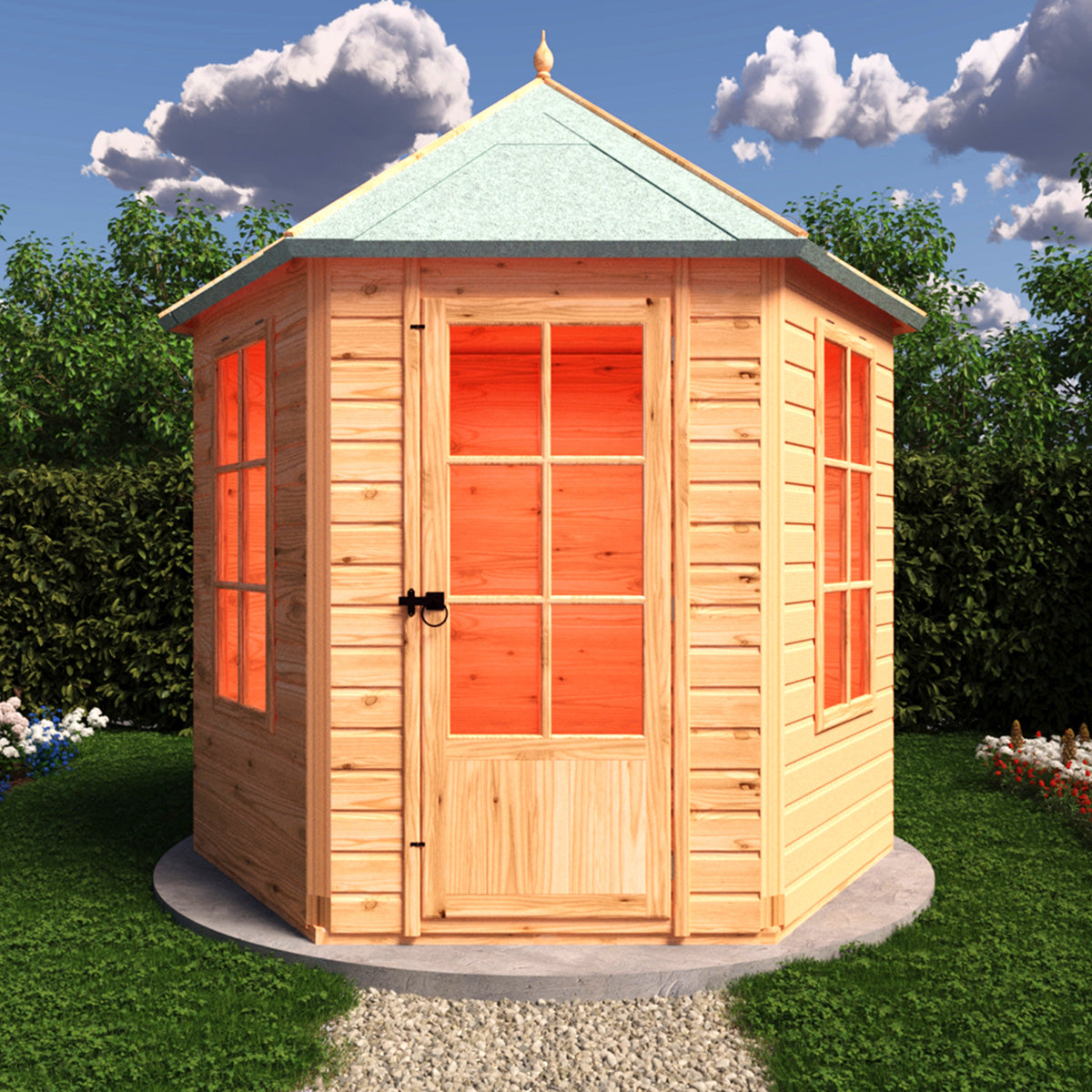 Shire Welwick 8ft x 7ft Summerhouse - Image 7