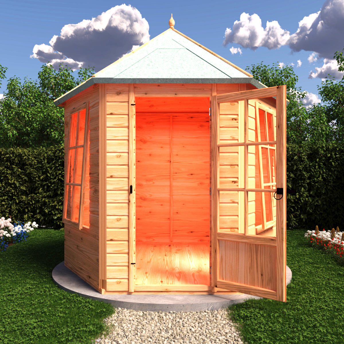 Shire Welwick 8ft x 7ft Summerhouse - Image 6