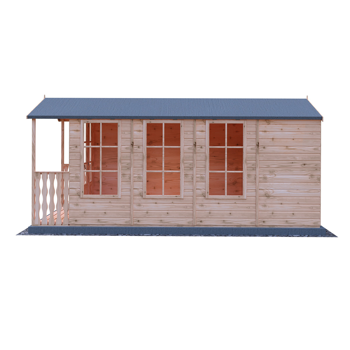 Shire Westminster 15ft x 7ft Summerhouse With Verandah - Image 4