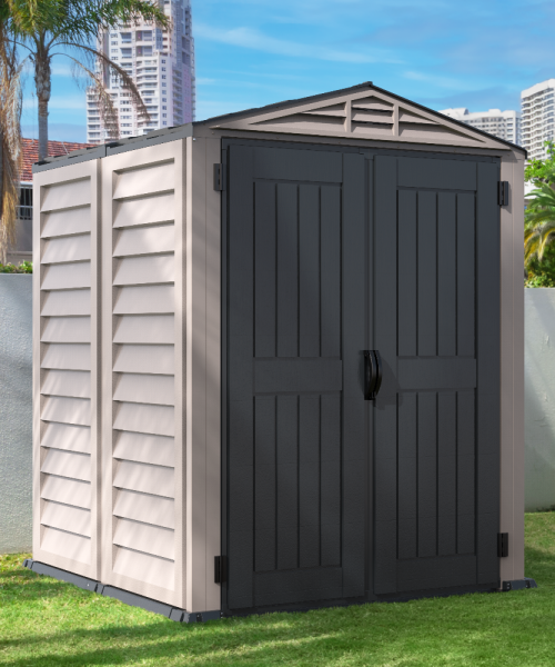 Duramax YardMate Plus - 5ft x 5ft Plastic Garden Shed in Grey