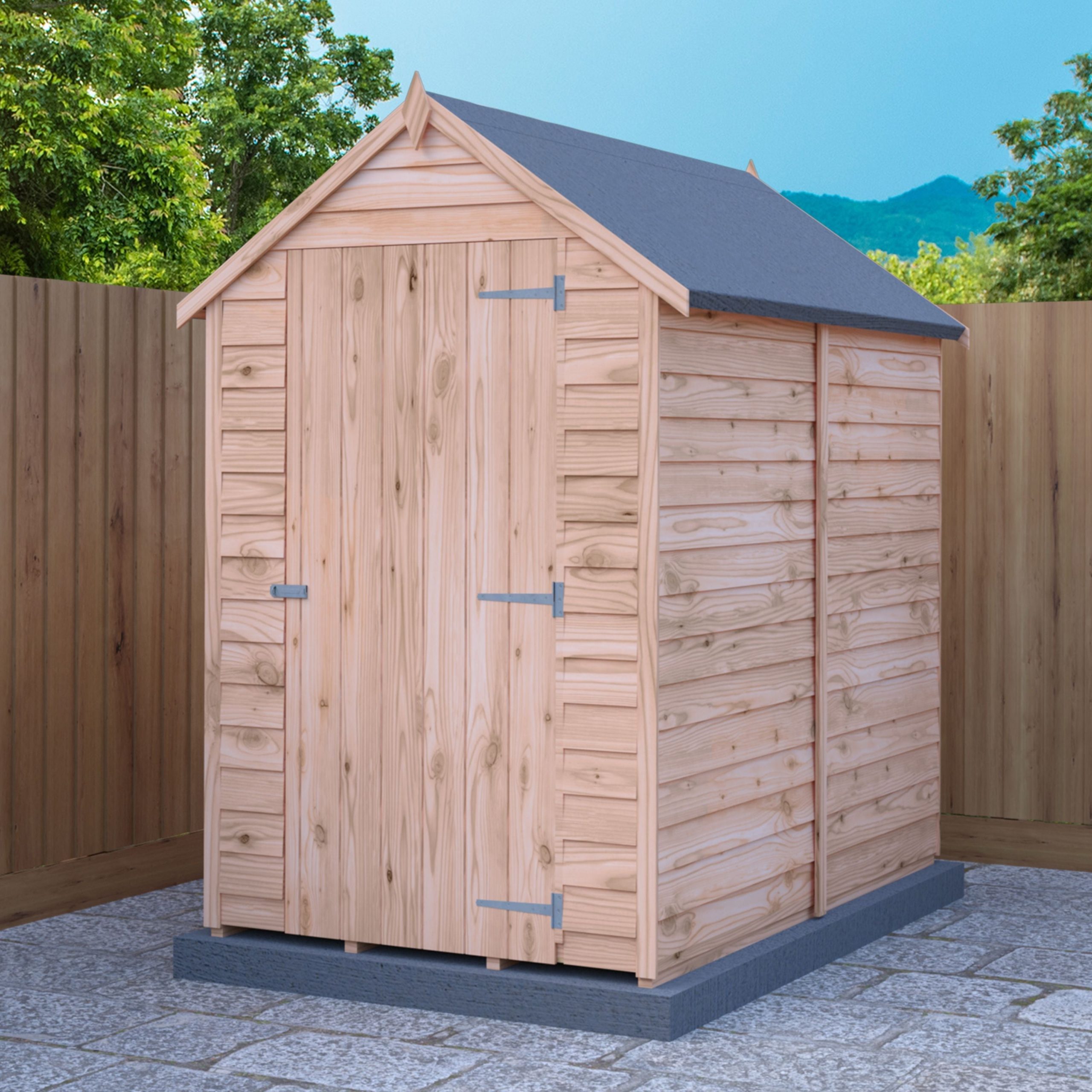 Shire Value Overlap 6ft x 4ft Shed - Windowless - Image 4