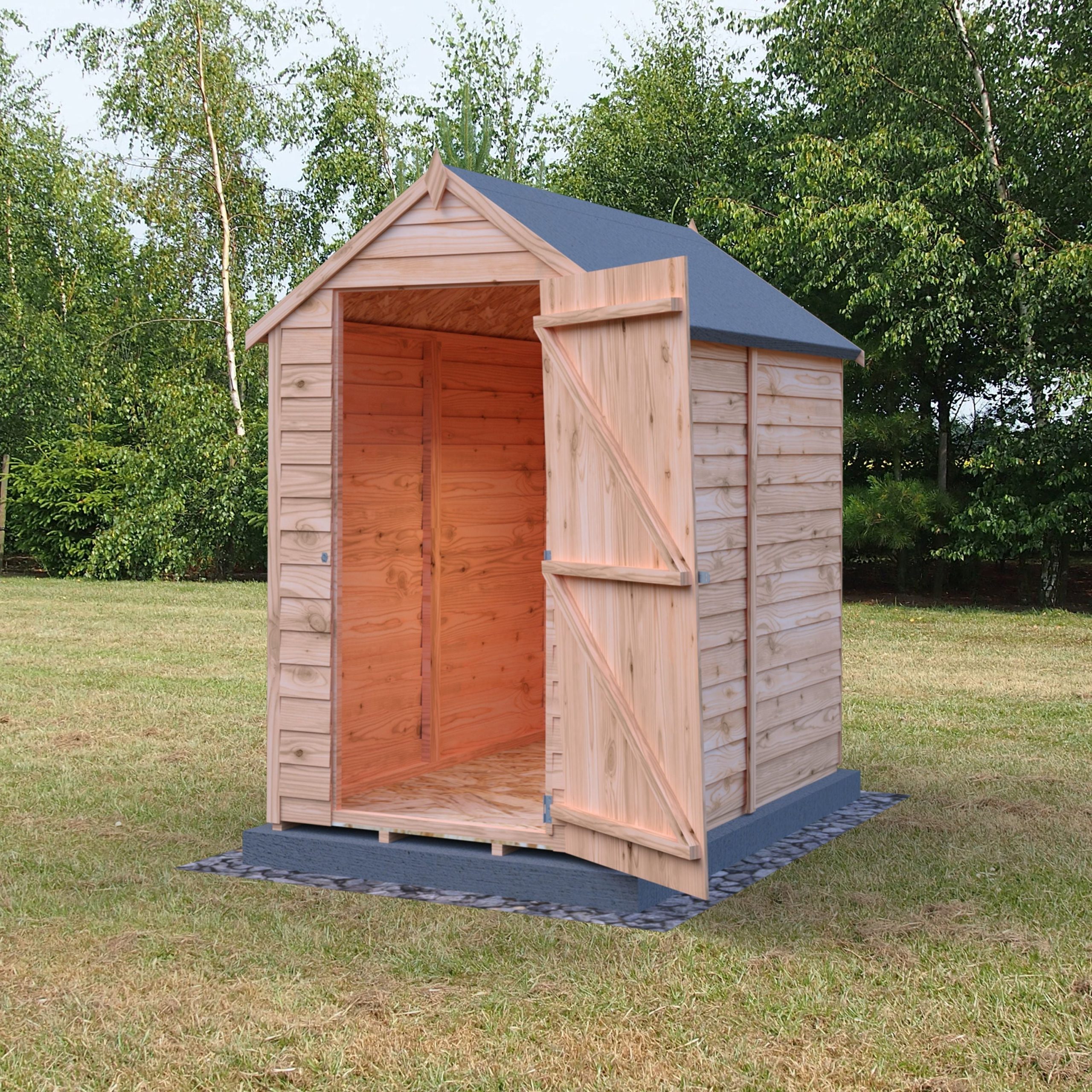 Shire Value Overlap 6ft x 4ft Shed - Windowless - Image 2