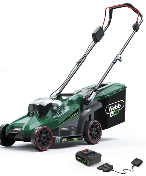 Webb 20V 33cm (14") Cordless Rotary Lawnmower (4AH Battery & Charger)